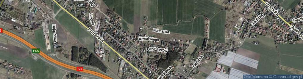 Zdjęcie satelitarne Kowalskiego Kazimierza ul.